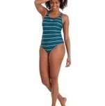 SPEEDO Speedo Medalist dámské plavky Endurace+ True Navy/Blue/Green vel. 28 MODRÁ|ŽLUTÁ