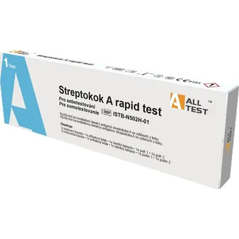 Diagnostický test ALLTEST Streptokok A rapid test výtěr z krku 1 ks