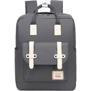 KONO Batoh s kapsou na notebook - šedý - 11L