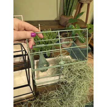 Kovový skleník, domeček menší zelený