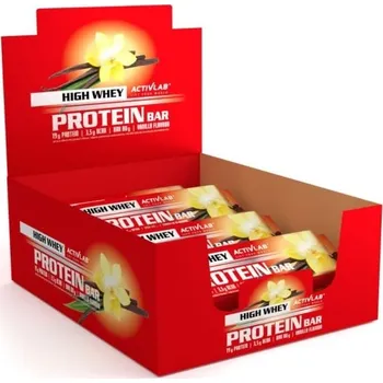 Protein High Whey Protein Bar - ActivLab Příchuť: vanilka, Balení (g): 24 x 80 g