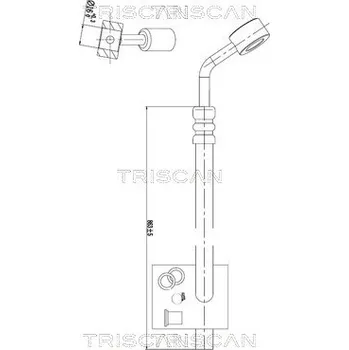 Čep řízení Hydraulická hadice, řízení TRISCAN 8516 29077