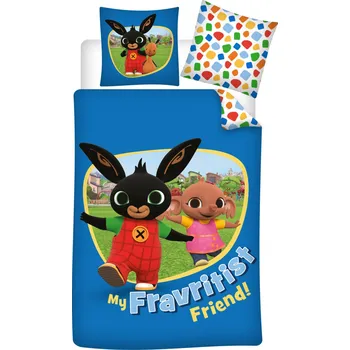 Povlečení BrandMac Dětské bavlněné povlečení ZAJÍČEK BING Fravritist friend 140×200cm, 70×90 cm