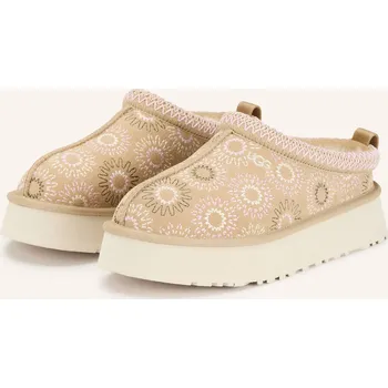 Dámské mokasíny Ugg Dámské Plateau Pantofle Tazz Sun Stitch, béžová / růžová...