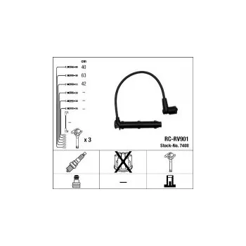 Zapalovací kabel Sada kabelů pro zapalování NGK RC-RV901 - MG, ROVER