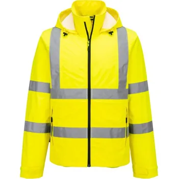 pracovní bunda PORTWEST Bunda S164, lehká, sbalitelná, reflexní POR-S164YER5XL Žlutá 5XL