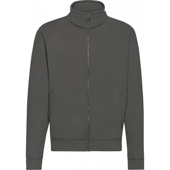 Pánská mikina Fruit of the Loom Pánská mikina se zipem po celé délce 80% bavlna Barva: šedá grafitová světlá, Velikost: S F457N