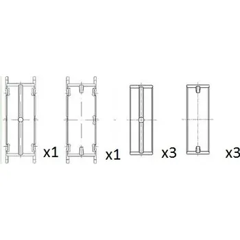 Auto-moto Ložiska klikové hřídele FAI AutoParts BM1013-STD
