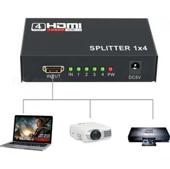 HDMI rozbočovač 1x4 1080p