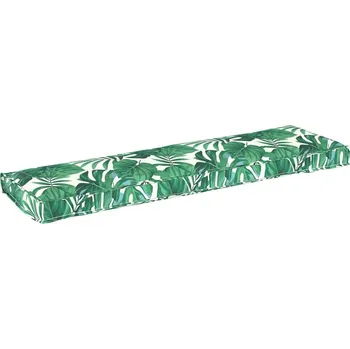 Polštář vidaXL Polštář List Vzor listů 140 x 40 x 8 cm Oxford látka [42001656]