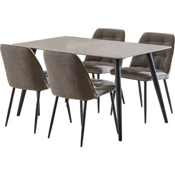 Jídelní set Jídelní set Wicklow šedý/tmavě hnědý