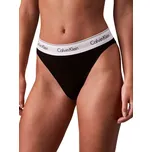 Dámské kalhotky CALVIN KLEIN-High Leg Bikini Briefs Icon Cotton Modal black Černá XS