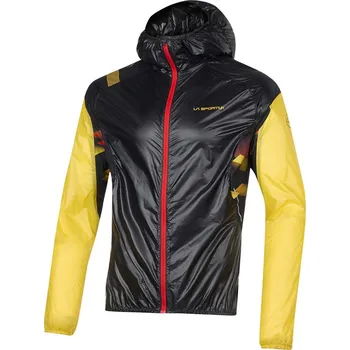Pánská větrovka La Sportiva BLIZZARD WINDBREAKER Jacket Men Barva: Black/Yellow, Velikost: M