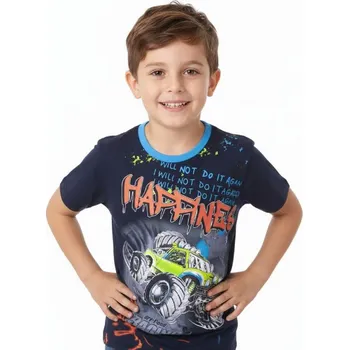 Chlapecká bunda KUGO CHLAPECKÉ TRIČKO ČTYŘKOLKA WP7317 Velikost: 134, Barva: Tmavě modrá