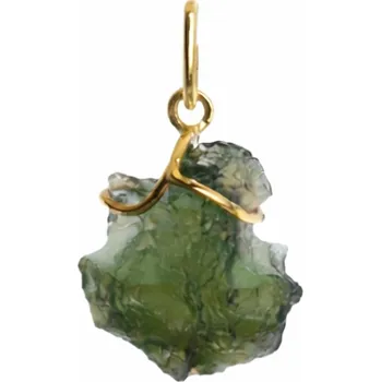 Přívěsek Zlatý přívěsek s vltavínem P25 0069