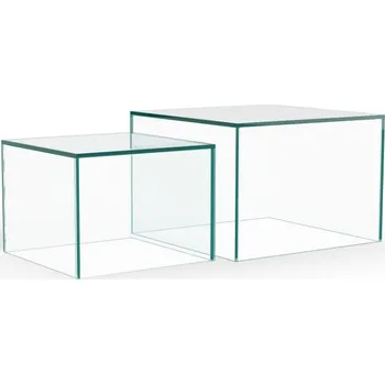 Konferenční stolek Sada 2 ks konferenčních stolků Dice čirá