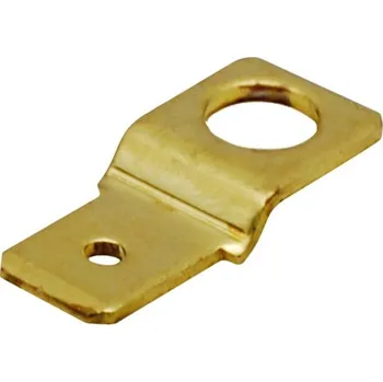 Auto elektroinstalace IMP Nýtovací konektor 6,3 mm - "S" / 5,2 mm otvor / 0,8 mm síla - mosaz