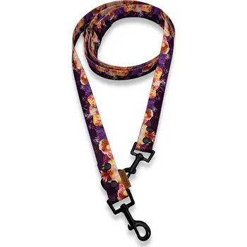 PafDog® Přepínací designové vodítko PafDog®, 5 délek, vzor PURPLE SPRING DÉLKA: 1,5m, ŠÍŘKA VODÍTKA: 15 MM