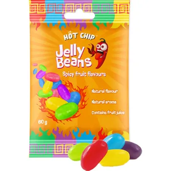 Bonbon HOT-CHIP Jelly Beans Spicy Fruit Flavours 60 g
