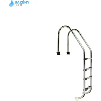 Bazénové schůdky Žebřík nerez Standard s pouzdrem 4 stupňový, AISI 316