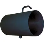 Steel Roura kouřová s klapkou 125 x 250 x 1,5  mm černá