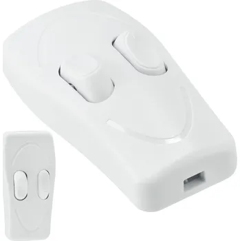 Osvětlení Berge Dvojitý kolébkový vypínač 3x1A bílý