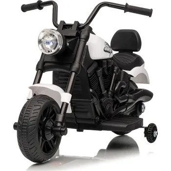 Dětské elektrovozidlo RKToys Elektrická motorka STAR 6V bílá