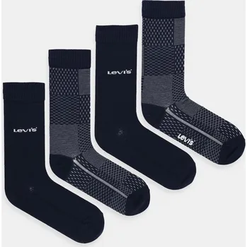 Ponožky Levi's 4-pack 37157.1303 námořnická modř 59B, vel. 35/38