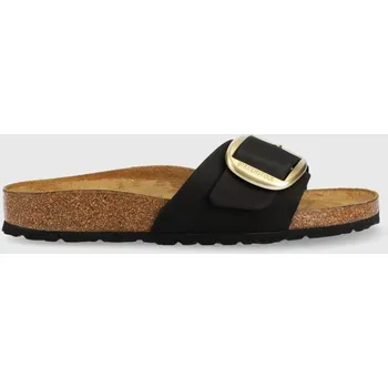 Dámské pantofle Nubukové pantofle Birkenstock Madrid Big Buckle 1023373.BLK černá 99X, EUR 41