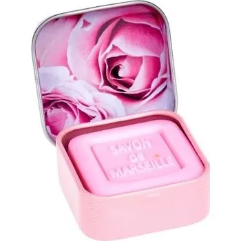 Mýdlo ESPRIT PROVENCE Marseillské mýdlo v plechové krabičce - Růže, 25g