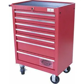 SATRA SATRA4007GR Dílenský vozík 7 zásuvek červený Techman