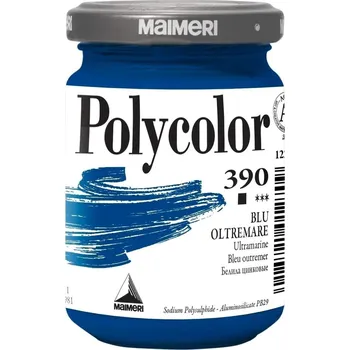 Vodová barva Maimeri Vynil Polycolor Akrylová barva Ultramarine 390 140 ml 1 ks