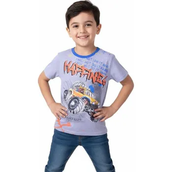 Chlapecká bunda KUGO CHLAPECKÉ TRIČKO ČTYŘKOLKA WP7317 Velikost: 134, Barva: Šedá