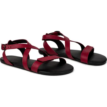 Dámské sandále Ahinsa shoes Dámské barefoot sandály Hava vínové 39