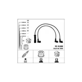 Zapalovací kabel Sada kabelů pro zapalování NGK RC-VL606 - VOLVO