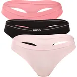 3PACK dámská tanga BOSS vícebarevné (50510030 968)