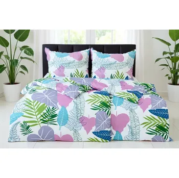 Povlečení Bavlněné povlečení PLUS prodloužené ADLERA lila