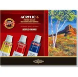 KOH-I-NOOR Akrylová barva souprava 6x 16 ml