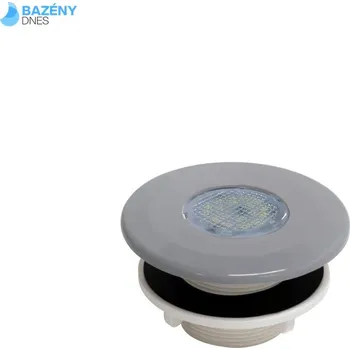 Bazénové osvětlení MINI Tube - - tryska VA (Světle šedá RAL7004) - 18 LED bílá, 6 W, pro předvyrobené bazény