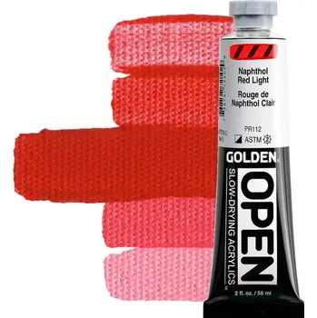 Výtvarná barva Golden Artist Colors Open Akrylová barva Naphthol Red Light 59 ml 1 ks
