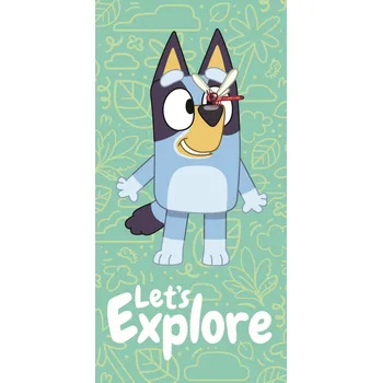 BrandMac Dětská bavlněná osuška BLUE Explore zelená 70x140cm