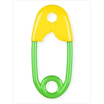 Hračka pro kojence Chrastítko špendlík plast 12cm, mix barev