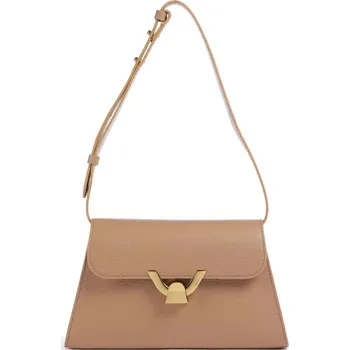 Kabelka Coccinelle Dew luxe kožená kabelka hnědá + doprava zdarma