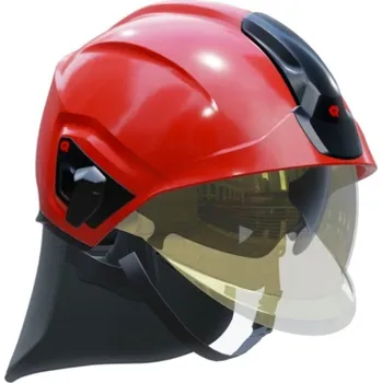 Rosenbauer zásahová hasičská přilba HEROS H30 FIRE GOLD Barva zásahové přilby: Červená, Brýle na přilbu: Tmavé brýle Plnohodnotná přilba vhodná pro hašení požárů v uzavřených prostorách. iInteligentní hasičská přilba