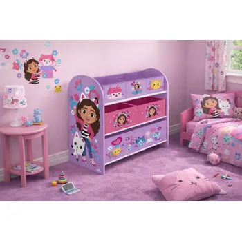 Úložný box Arditex Organizér na hračky GÁBININ KOUZELNÝ DOMEK fialový