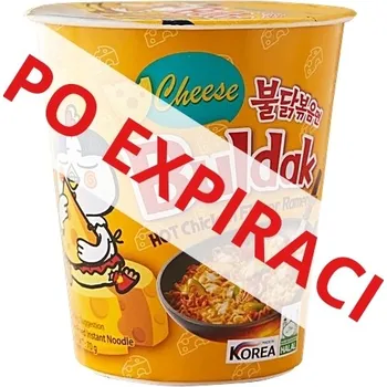 Samyang Buldak spicy ramen Hot Chicken Cheese flavour CUP 80 g PO EXPIRACI