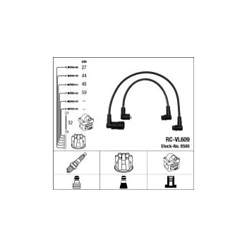 Zapalovací kabel Sada kabelů pro zapalování NGK RC-VL609 - VOLVO