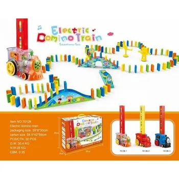 Vláček a vláčkodráha Mašinka s dominem