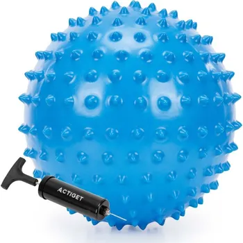 Masážní míček Masážní míč 20 cm + pumpička ACTIGET ACT0152 modrý