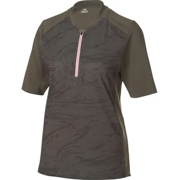 Dámské tričko CRIVIT Dámské funkční cyklistické triko (khaki, L(44/46))